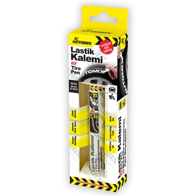 Automix Lastik Yazma Kalemi Beyaz 11806