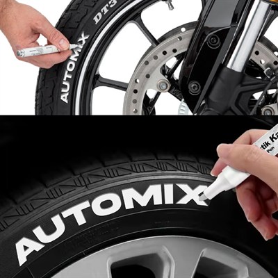 Automix Lastik Yazma Kalemi Beyaz 11806