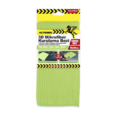 Automix Mikrofiber 3D Kurulama Bezi 50x40 cm 44826