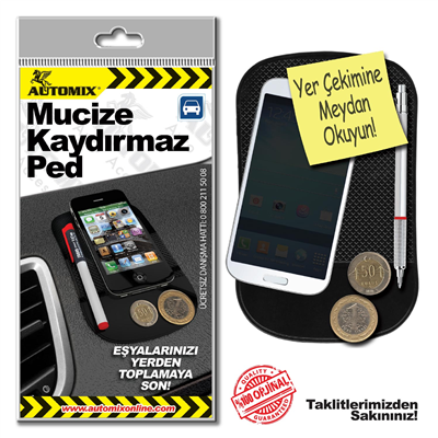 Automix Mucize Kaydırmaz Ped Siyah 24097