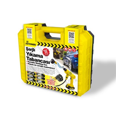 Automix Oto Yıkama Tabancası Şarjlı 6 Fonksiyonlu 44985