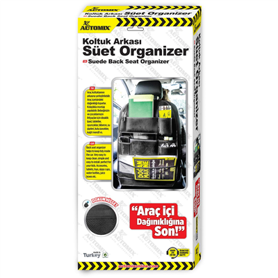 Automix Süet Organizer Siyah 43636