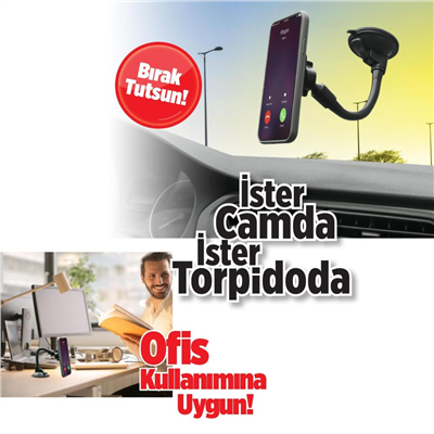 Automix Telefon Tutucu Kuğu Boynu Manyetik 44542