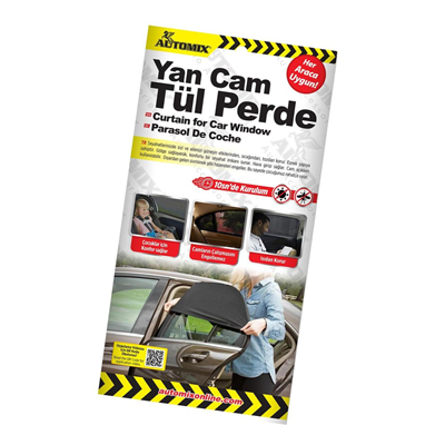 Automix Yan Cam Perde Tül Lastikli (Tekli) 44817