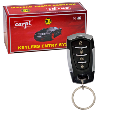 Carpi Açma Kapama 12V Siyah-Krom Kumandalı 4 Tuşlu Sinyal Çıkışlı BR4602607