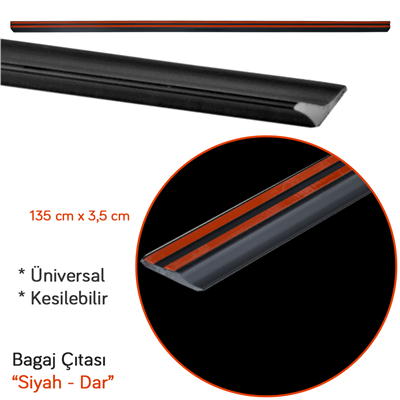 Carpi Bagaj Çıtası Dar Üniversal Siyah 135 cm x 3,5 cm BR2790101