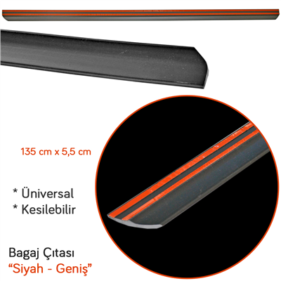 Carpi Bagaj Çıtası Geniş Üniversal Siyah 135 cm x 5,5 cm BR2790102