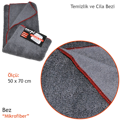 Carpi Mikrofiber Temizlik Cila Bezi 50x70 cm BR2420130