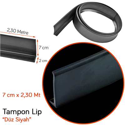 Carpi Tampon Lip Düz Siyah 7 cm x 2,30 mt SAL-147 BR2790112