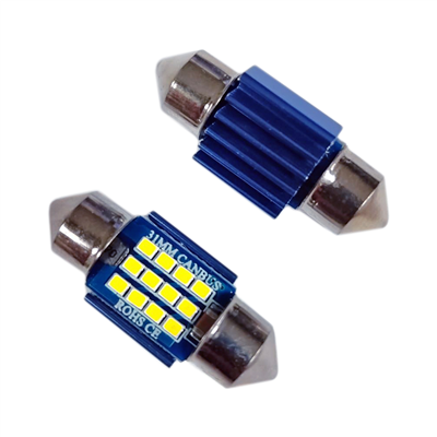 Carub 12V-24V Sofit Ampul 31 mm 12 Led Canbus Metal Beyaz BR0402244