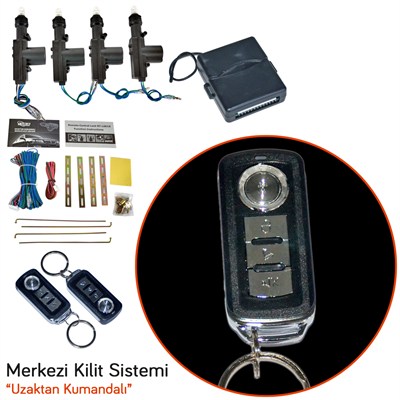 Carub 12V Merkezi Kilit Krom Kumandalı BR4600465