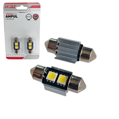 Carub 12V Sofit Ampul 31 mm 3W 2 SMD Led Metal Beyaz BR0402211
