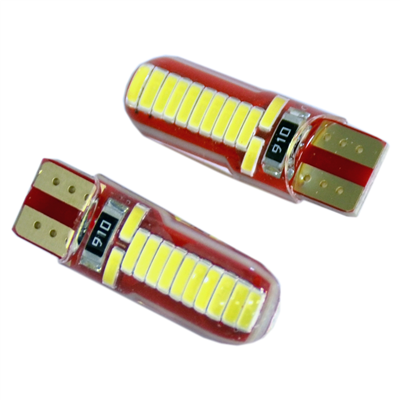 Carub 12V T10 Ampul 24 Led 8W SMD Silikon Beyaz BR0405541