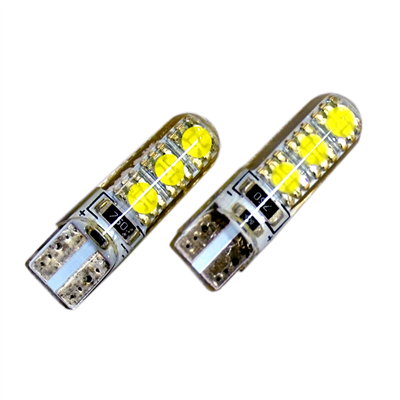Carub 12V T10 Ampul 6 Led 10W SMD Silikon Canbus Beyaz BR0405539