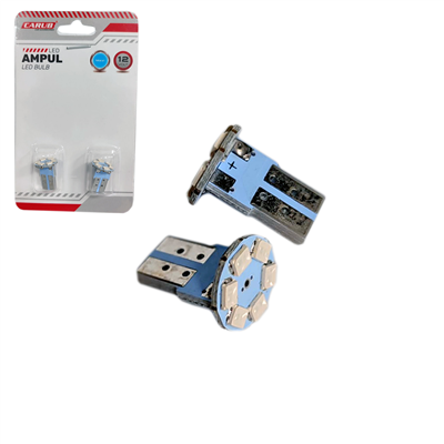 Carub 12V T10 Ampul 6 SMD Led Fiber Mavi BR0400208