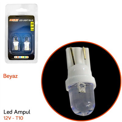 Carub 12V T10 Ampul Led Beyaz BR0400106