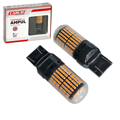 Carub 12V T20 Ampul Çift Duy 144 Led Turuncu BR0404053