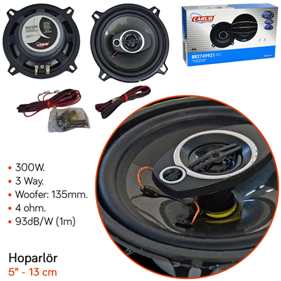 Carub 13 cm Hoparlör 5 inç Kapaksız 300W BR2749921