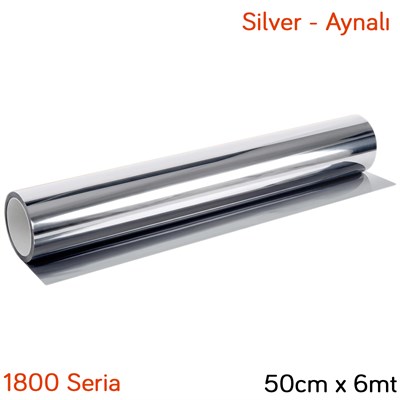 Carub 1800 Seria Çizilmez Cam Filmi %15 Silver-Aynalı 50 cm x 6 mt BR1236416