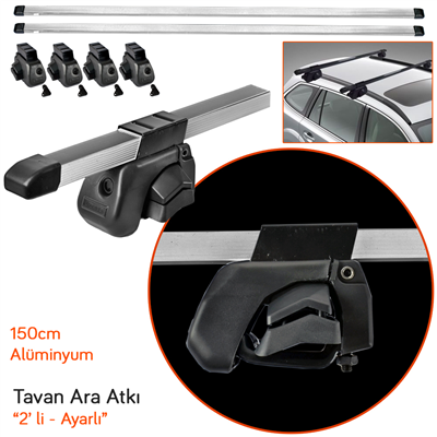 Carub Ara Atkı Ayarlı Silver 150 cm 2 li BR0761018