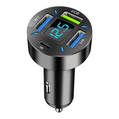 Carub Araç Çakmak Hızlı Şarj Soketi Dijital 4in1 66W BR5901848