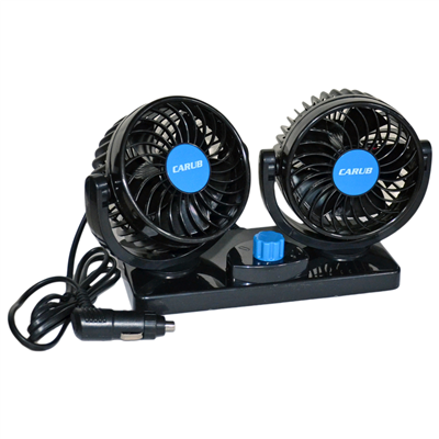 Carub Oto Vantilatör 12V 4 inç 6,5W Torpido Üstü İkili Fan Ayarlı BR6400607
