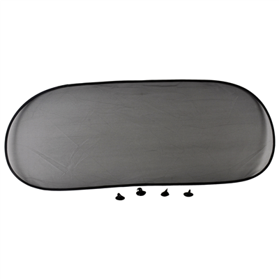 Carub Arka Cam Perde Oval Vantuzlu Siyah 100x50 cm BR4954002