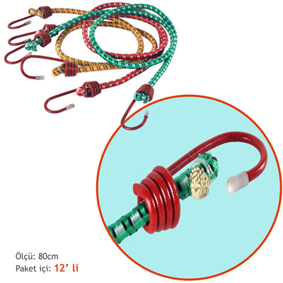Carub Bagaj Ahtapot Lastik 12 li 80>180 cm 1.Kalite BR0765008
