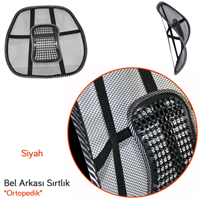 Carub Bel Arkası Sırtlık Masajlı Ortopedik Siyah BR4819105
