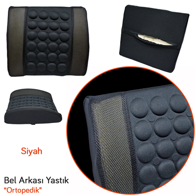 Carub Bel Arkası Yastık Ortopedik Siyah BR4819020