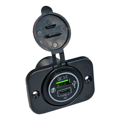 Carub Çakmak Soketi 9-30V Marine Tip Type-C+USB BR1700814