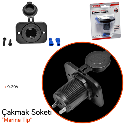 Carub Çakmak Soketi 9-30V Marine Tip Vakum BR1700809