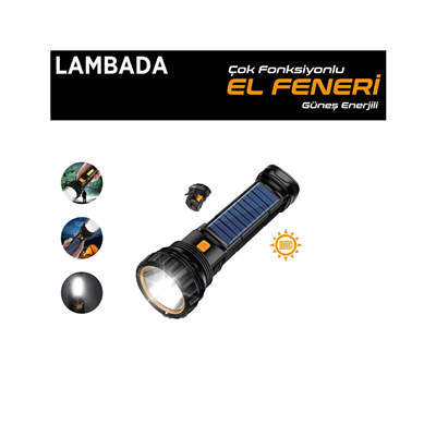 Carub El Feneri Güneş Enerjili Çok Fonksiyonlu BR4456054