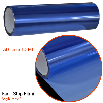 Carub Far Stop Filmi Açık Mavi 30 cm x 10 mt BR1190444