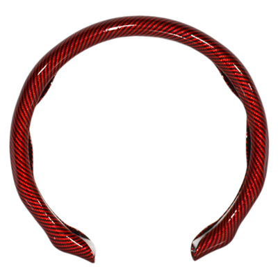 Carub Fiber Direksiyon Kılıfı Karbon Uzun Kırmızı BR1850122