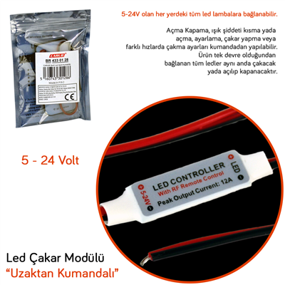 Carub Fren-Stop Led Çakar Modülü Uzaktan Kumandalı BR4330128