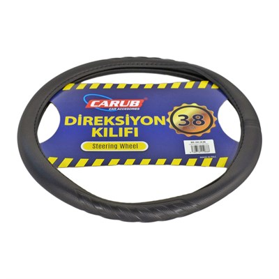 Carub Geçmeli Direksiyon Kılıfı Siyah 38 cm BR1841968