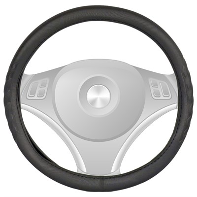 Carub Geçmeli Direksiyon Kılıfı Siyah 38 cm BR1841968