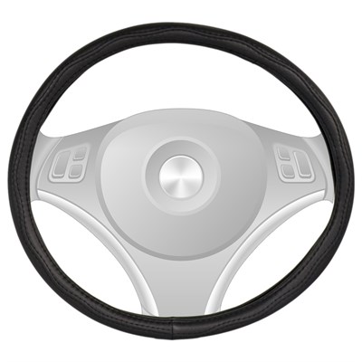 Carub Geçmeli Direksiyon Kılıfı Siyah 50 cm BR1830348