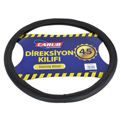 Carub Geçmeli Direksiyon Kılıfı Siyah 45 cm BR1830261