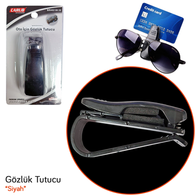Carub Gözlük Tutucu Klips Tip Siyah BR4620628
