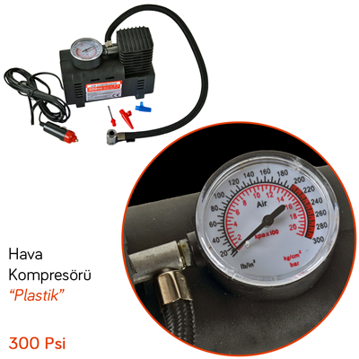Carub Hava Kompresörü 12V 300 Psi Siyah BR2491102