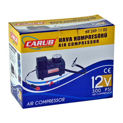 Carub Hava Kompresörü 12V 300 Psi Siyah BR2491102