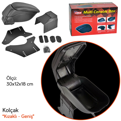 Carub Kolçak Sürgülü Kızaklı Geniş Siyah BR4700607