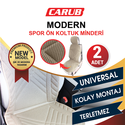Carub Koltuk Minderi Modern Spor Bej 2 li BR4818103