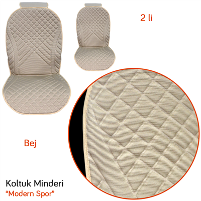Carub Koltuk Minderi Modern Spor Bej 2 li BR4818103