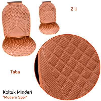 Carub Koltuk Minderi Modern Spor Taba 2 li BR4818106