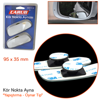 Carub Kör Nokta Ayna Dikdörtgen Oynar 95x35 mm BR0221238