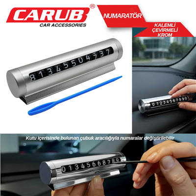 Carub Numaratik Çevirmeli Kalemli Silver BR4620631