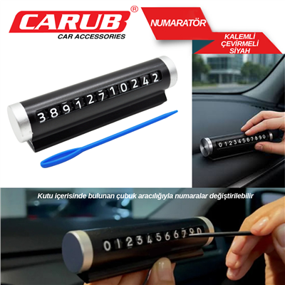 Carub Numaratik Çevirmeli Kalemli Siyah BR4620632